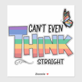 Kann nicht einmal direkt denken aufkleber