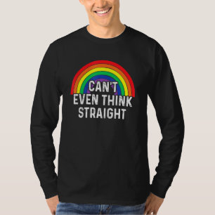 Kann nicht einmal geradeaus denken Lgbt Pride Mont T-Shirt