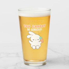 Kann nicht ernst sein Carrot Edition - Bunny Pun Glas