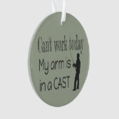 Kann nicht funktionieren Fischen Spaß Ornament (Vorderseite)