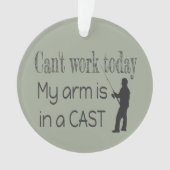 Kann nicht funktionieren Fischen Spaß Ornament (Vorderseite)