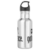 Kann nicht. Got Tanz. Edelstahlflasche (Vorderseite)