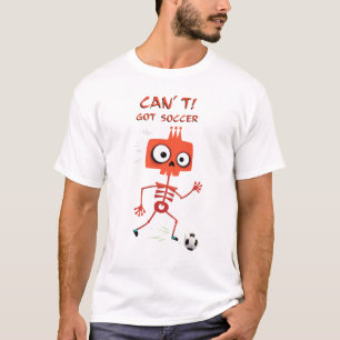 Kann nicht. Habe Fußball Lustiges Skelett-Sportd T-Shirt