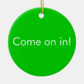 Kann nicht heraus kommen/gekommen zu spielen in keramikornament (Vorne)