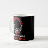 Kann nicht hören, dass ich Gaming bin - Gamer-Vide Kaffeetasse (Vorderseite Links)