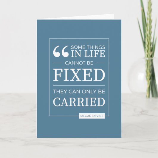 Kann nicht in blau fixiert werden karte (Vorderseite)