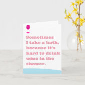 Kann nicht in der Duschgrusskarte trinken Karte (Gelbe Blume)