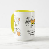 Kann nicht ohne Kaffee-Luftfahrt-Witz-Tasse Tasse (Vorderseite Links)