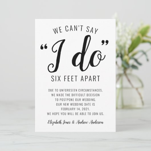 Kann nicht sagen, ich mache sechs Meter nach dem D Ankündigung (Stehend Vorderseite)