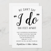 Kann nicht sagen, ich mache sechs Meter nach dem D Ankündigung (Vorne/Hinten)