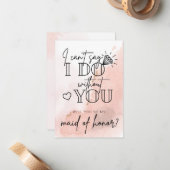 Kann nicht sagen, ich tue es ohne Trauzeugin Vorsc Mitteilungskarte (Vorderseite/Rückseite Beispiel)