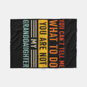 Kann nicht sagen, was nicht Grandtochter für Opa F Fleecedecke (Vorderseite (Horizontal))