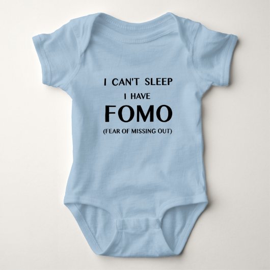 Kann nicht schlafen ich haben FOMO Baby-Bodysuit Baby Strampler (Vorderseite)