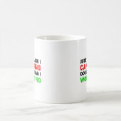 Kann nicht singen, will keine lustige Mugge singen Kaffeetasse (Mittel)