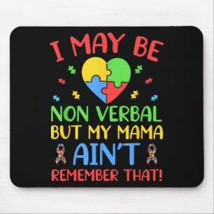 Kann nicht-verbaler Autismus-Bewusstseins-Mom-Räts Mousepad
