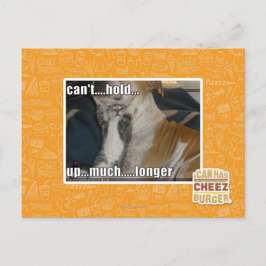 Kann nicht viel länger aufhalten postkarte (Vorderseite)