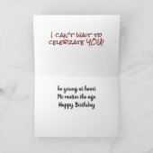 KANN NICHT WARTEN, BIRTHTAG *FEIERN SIE* LIEBE KARTE (Innenseite)