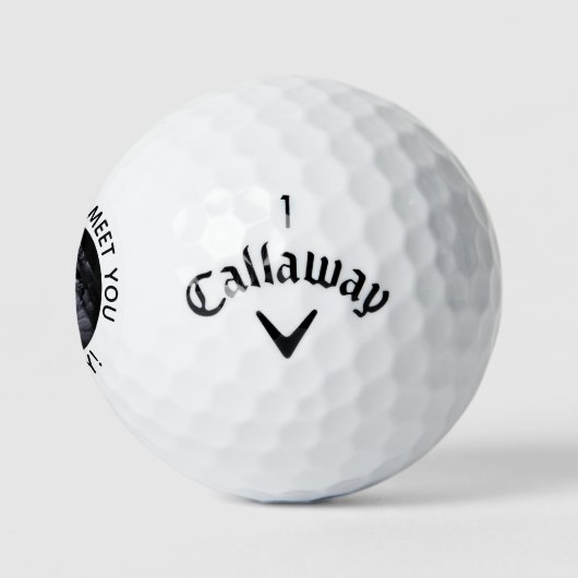 Kann nicht warten, um Daddy Pregnancy Reveal Sonog Golfball (Logo)