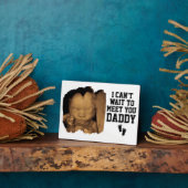 Kann nicht warten, um dich Daddy Sonogram Baby Fot Fotoplatte (Seite)