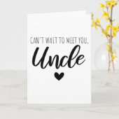 Kann nicht warten, um dich zu treffen Onkel Karte (Gelbe Blume)