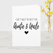 Kann nicht warten, um dich zu treffen Tante und On Karte (Gelbe Blume)