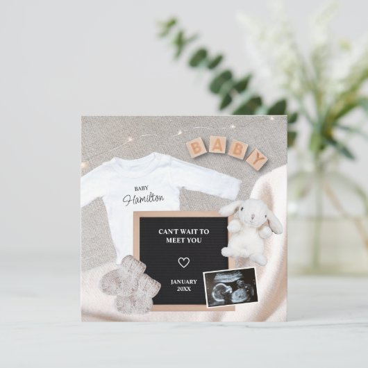 Kann nicht warten, um dich zu treffen Winter Foto Ankündigung (Stehend Vorderseite)