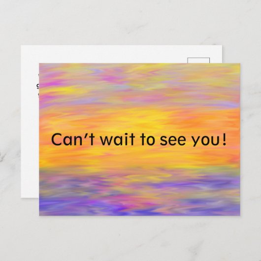Kann nicht warten, um Sie Postcard zu sehen Postkarte (Vorne/Hinten)