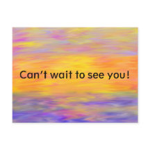 Kann nicht warten, um Sie Postcard zu sehen
