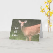 KANN NICHT WARTEN ZU HÖREN *SIE SIND BESSER GEFÜHL KARTE (Gelbe Blume)