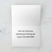 KANN NICHT WARTEN ZU HÖREN *WIE PHANTASTISCH IHR G KARTE (Innenseite)