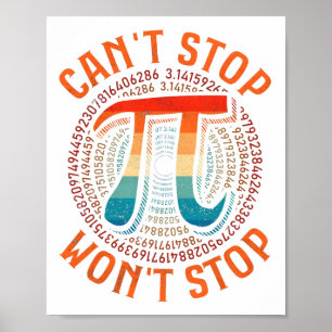 Kann Pi nicht stoppen Wird Pi Day nicht stoppen Vi Poster