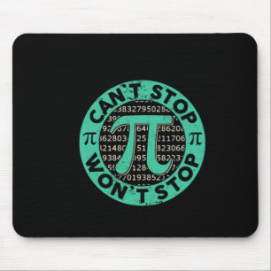 Kann Pi Wont nicht stoppen Mathe Pi Day Funny Math Mousepad