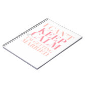 Kann Ruhe nicht behalten - ich erhalte Notizblock (Linke Seite)