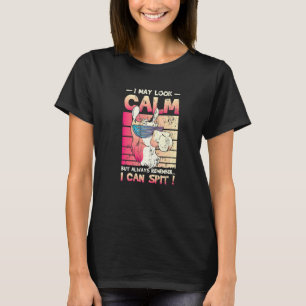 Kann ruhig aussehen, aber ich kann Llama 1 spucken T-Shirt