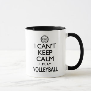 Kann ruhigen Volleyball nicht behalten Tasse