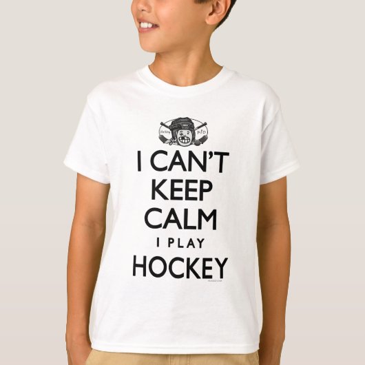 Kann ruhiges Hockey nicht behalten T-Shirt (Vorderseite)