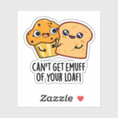 Kann sich nicht an deinen feinen Funny Food Pun ge Aufkleber (Blatt)