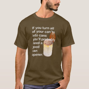Kann sich nicht in T-Shirt