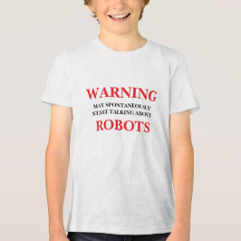 Kann spontan anfangen, über Roboter zu sprechen Tri-Blend Shirt