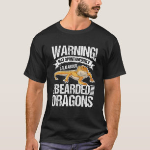 Kann spontan über Bartagamen 3 sprechen T-Shirt