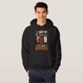 Kann spontan über Biber sprechen Hoodie (Vorne ganz)