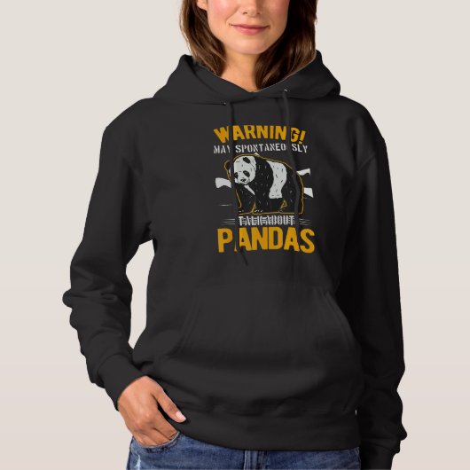 Kann spontan über Pandas sprechen Hoodie (Vorderseite)