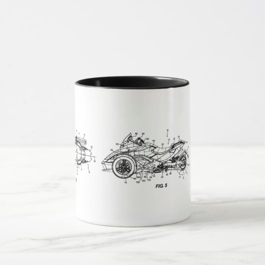 Kann Spyder US Patent 3 Diagramme Tasse (Zentrum)