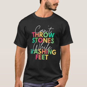 Kann Steine beim Waschen von Füßen nicht abwerfen T-Shirt