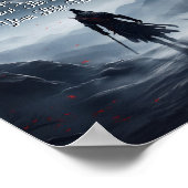 Kann Text ändern, Fantasie Inspiration Krieger Poster (Ecke)