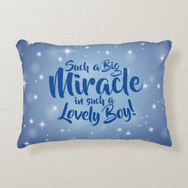 Kann Text so ein großes Wunder im lieblichen Junge Dekokissen