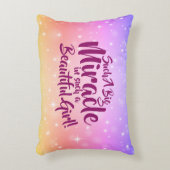 Kann Text so ein großes Wunder schöne Mädchen ände Dekokissen (Vorderseite(Vertikal))