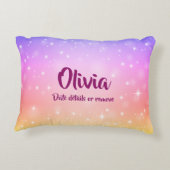 Kann Text so ein großes Wunder schöne Mädchen ände Dekokissen (Rückseite)