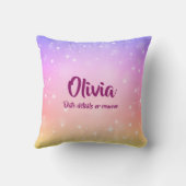 Kann Text so ein großes Wunder schöne Mädchen ände Kissen (Rückseite)