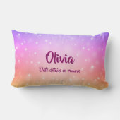 Kann Text so ein großes Wunder schöne Mädchen ände Lendenkissen (Rückseite)